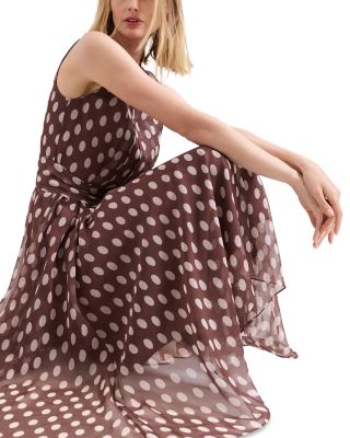 Lucinda Spot Print Midi Dress