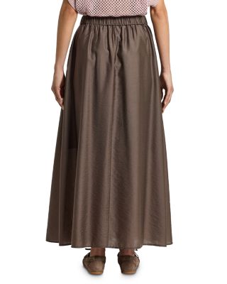 Pleated Maxi Skirt