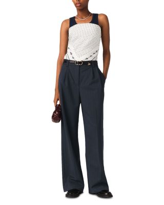 High Rise Wide Leg Pants