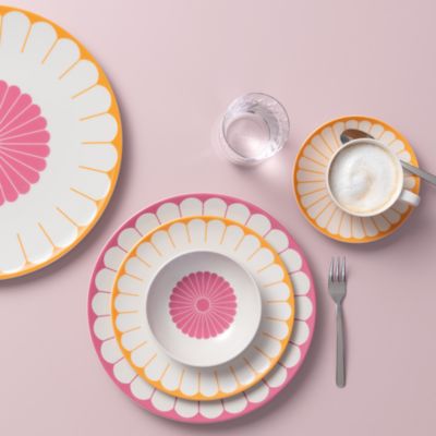 Fleur Couleur Large Round Serving Platter