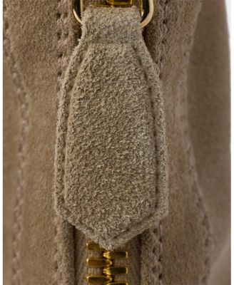 Women's Suede Booties with Zip