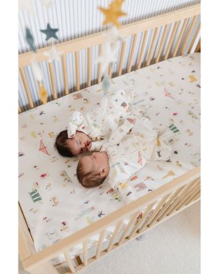 Unisex Printed Crib Sheet