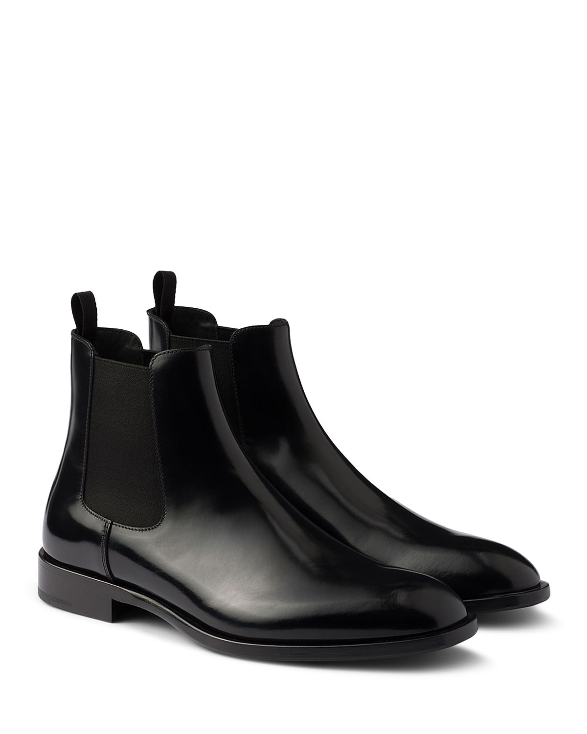 Prada Men's Brushed Leather Chelsea Boots