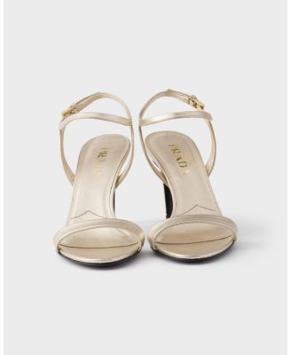  Women's Patent Saffiano Leather Sandals