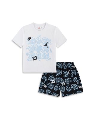 Boys' Printed Movement Lines Tee & Shorts Set - Little Kid