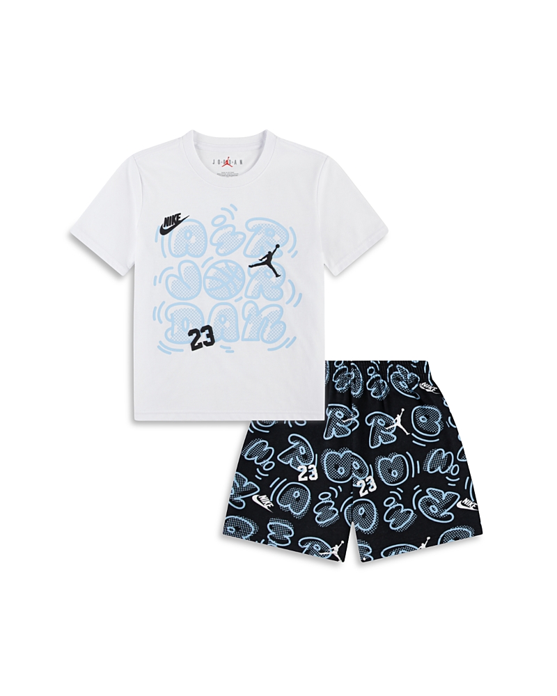 Jordan Boys' Printed Movement Lines Tee & Shorts Set - Little Kid