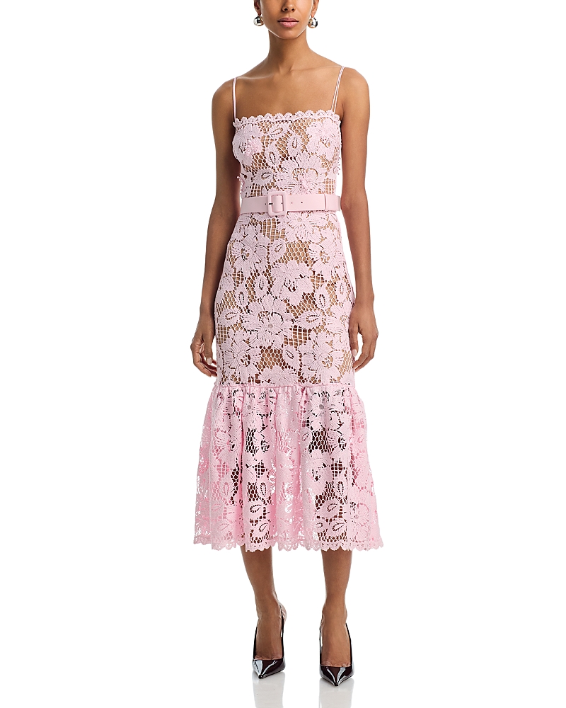 Self-portrait Crochet Lace Midi Dress