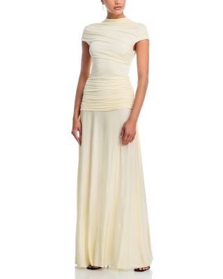 Draped Jersey Maxi Dress