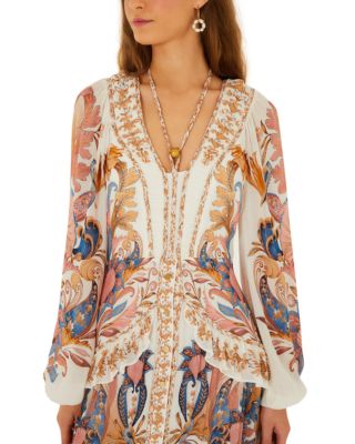 Sea Garden Braided Tie Maxi Dress