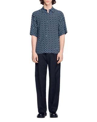 Link Print Loose Fit Shirt 