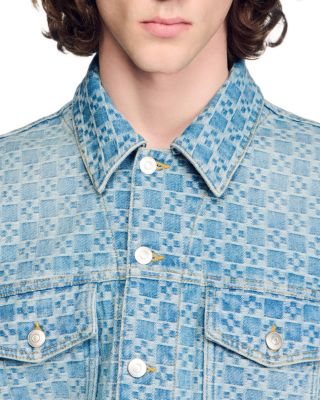 Square Cross Denim Jacket