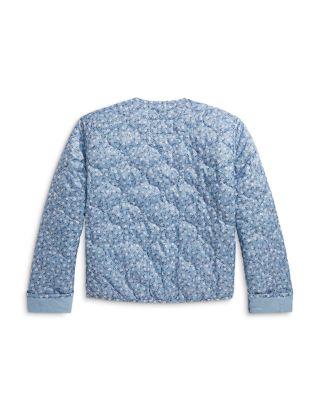 Girls' Floral Quilted Jacket - Big Kid