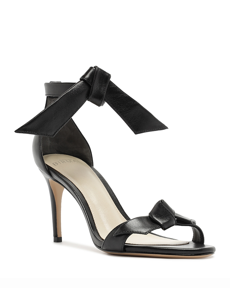 Alexandre Birman Women's Clarita Leather Bow High Heel Sandals