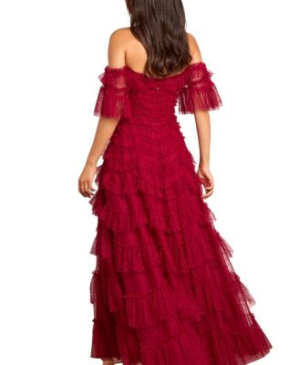 Aviana Off-Shoulder Gown