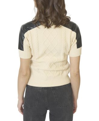 Women's Naomi Cable T-Neck Sweater