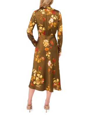 Alessandra Tie Neck Midi Dress