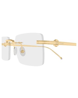 Squared Rimless Optical Glasses, 52mm