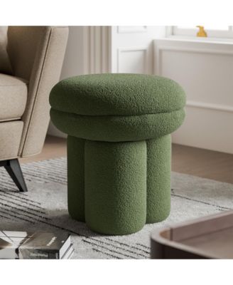  Trina Pillar Base Fabric Ottoman