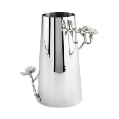 Silver Orchid Vase