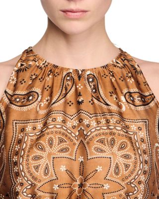 Bandana Print Maxi Dress