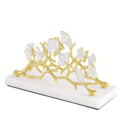 Butterfly Gingko Gold Vertical Napkin Holder