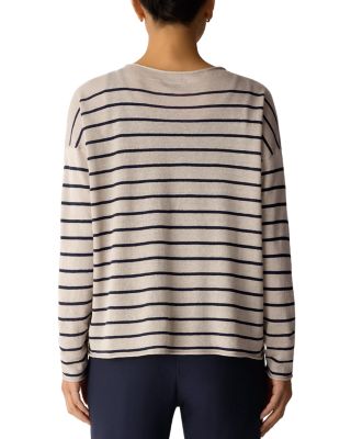 Linen Cotton Jewel Neck Sweater