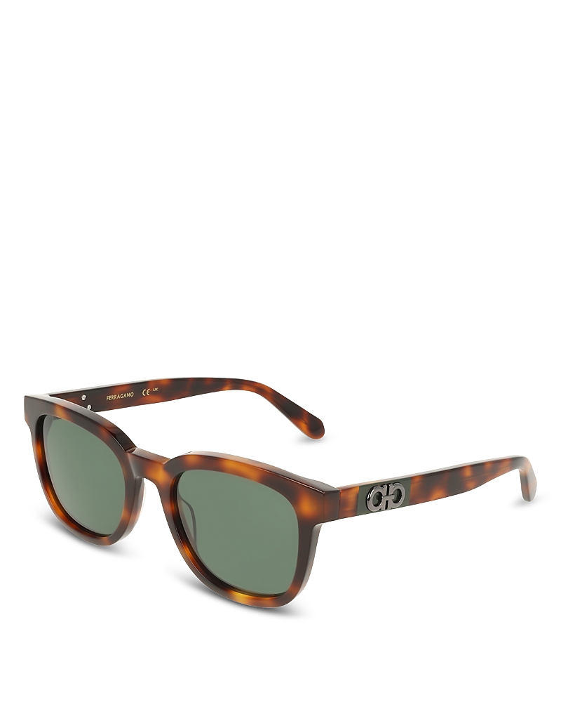 Ferragamo Color Block Temple Rectangular Sunglasses, 54mm · OS