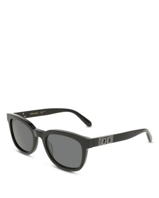 Color Block Temple Rectangular Sunglasses, 54mm