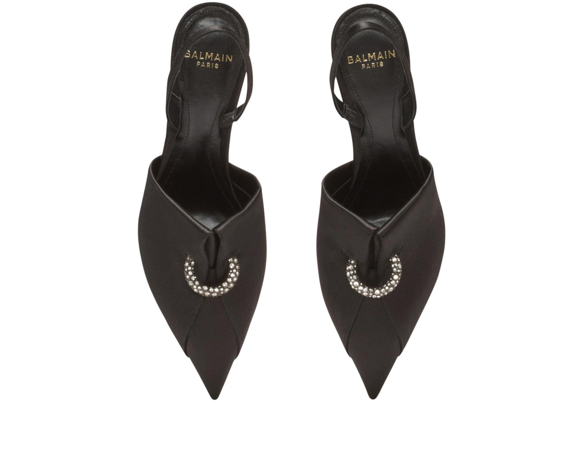 Women's Satin Slingbacks with Piercing — Image 4