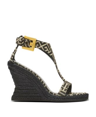  Women's Anthem Wedge Espadrilles in Monogram Jacquard