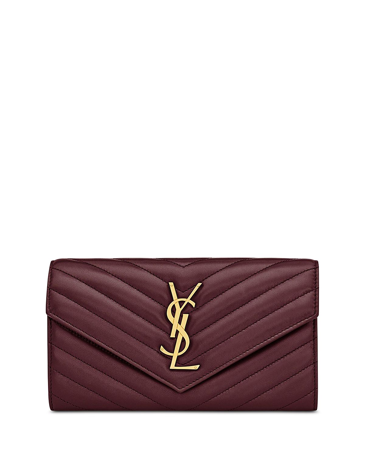 Saint Laurent Cassandre Matelasse Large Flap Wallet