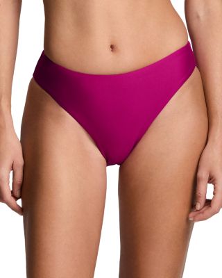 Ruffle Underwire Bikini Bra & Curved Waist Mid Rise Bikini Bottom