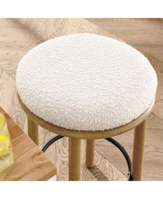 Fable Boucle Fabric Counter Stools, Set of 2