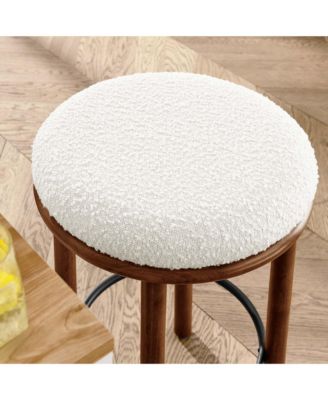 Fable Boucle Fabric Counter Stools Set of 2