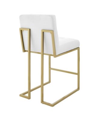  Privy Upholstered Fabric Counter Stool, Set of 2