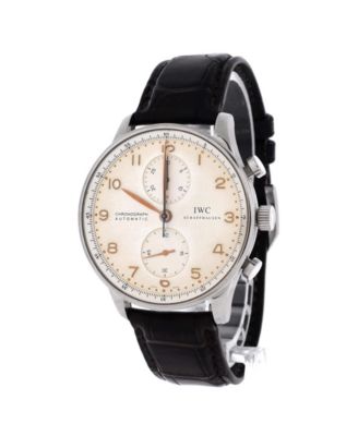  Portugieser Chronograph Automatic Watch in Stainless Steel and Alligator 41mm
