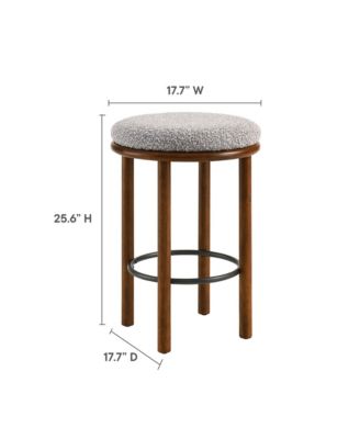 Fable Boucle Fabric Counter Stools Set of 2