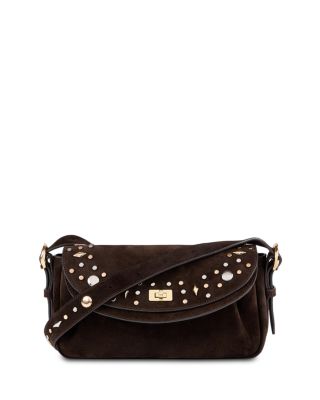 Le Mambo Janys Studded Suede Bag