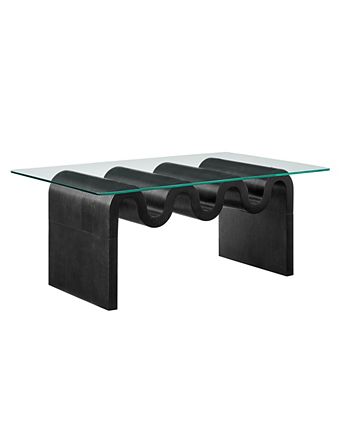 Ondine Glass Top Coffee Table