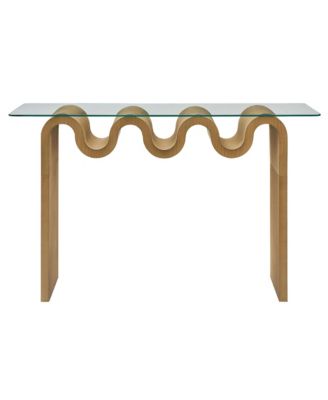  Ondine Glass Top 50" Console Table