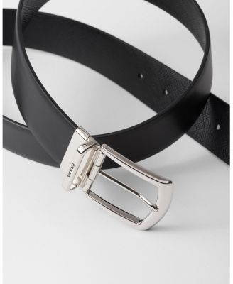  Reversible Saffiano and Leather Belt