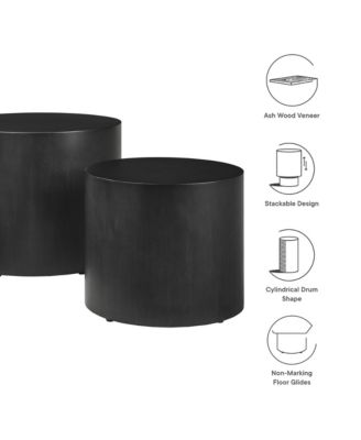  Amani Round Nesting Coffee Tables, Set of 2