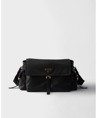  Explore Large Nappa Leather Shoulder Bag With Flap