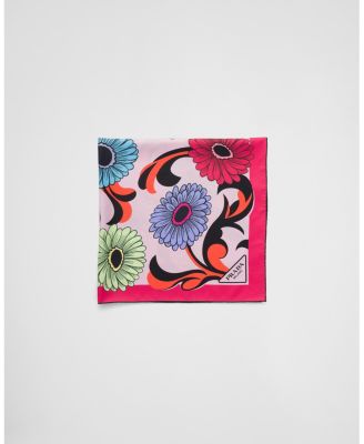  Printed Silk Twill Scarf