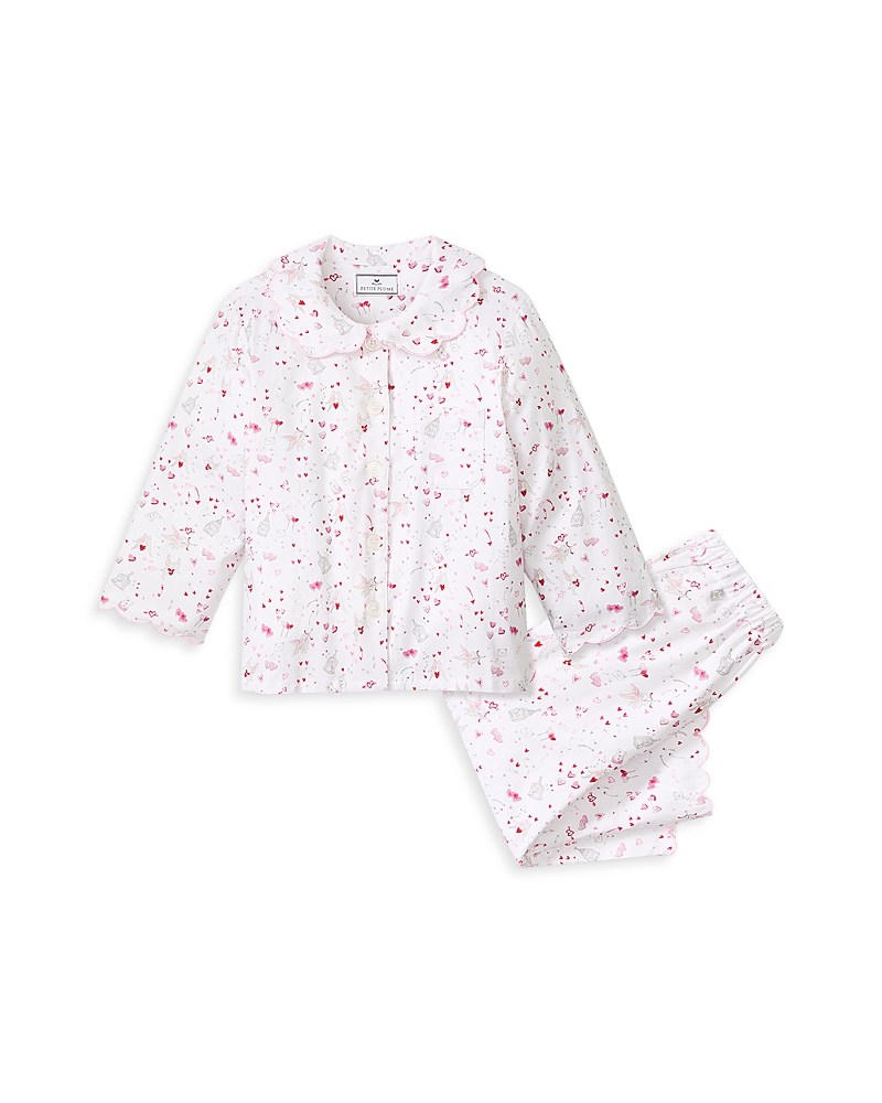 Petite Plume Girls' Colette Love Song Printed Pajama Set - Little Kid, Big Kid