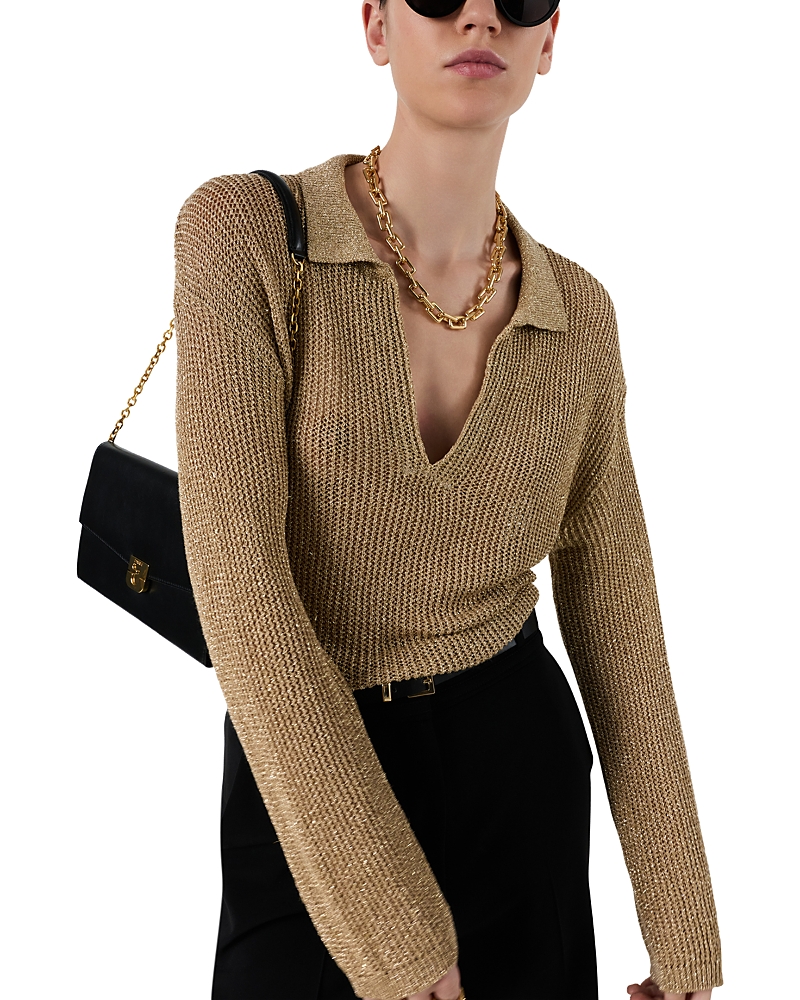 Gerard Darel Lailah Polo Collar Pullover