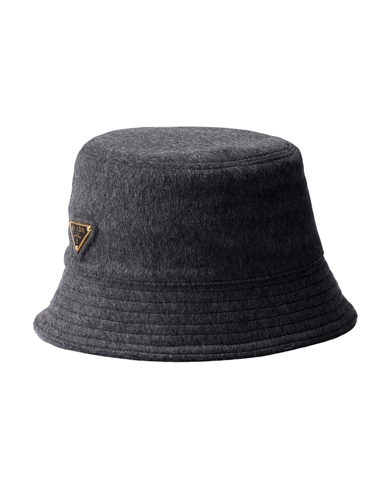 Prada Loden Fabric Bucket Hat