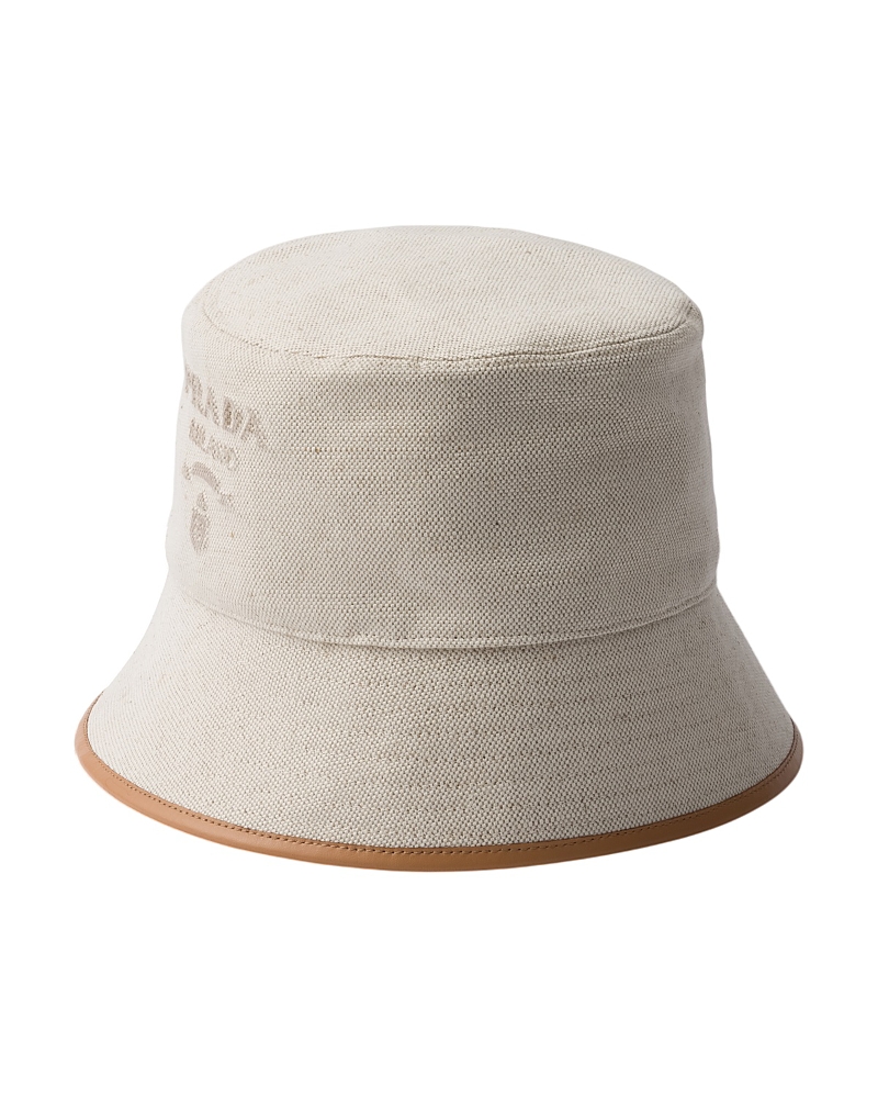 Prada Linen Blend Bucket Hat
