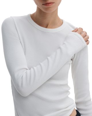 The Essential Rib Long Sleeve Knit Tee