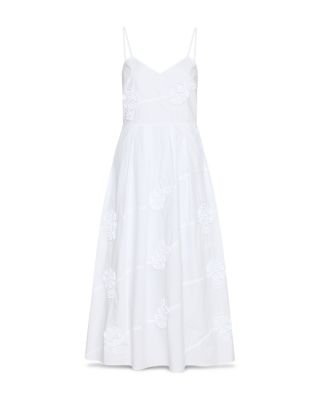 Fiore Embroidered Cotton Poplin Dress